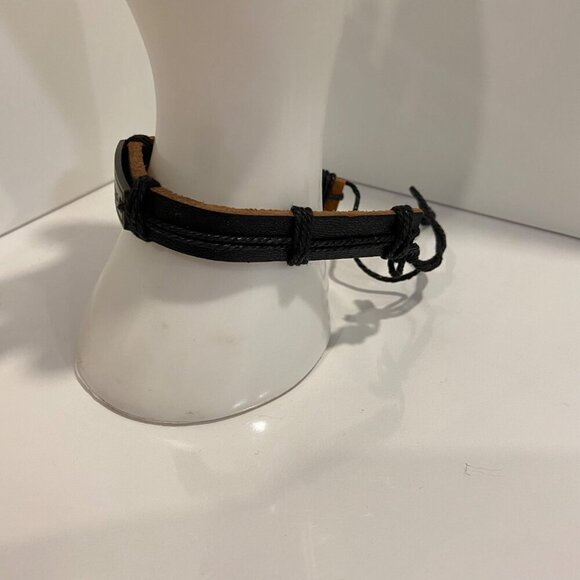 Adjustable Believe Bracelet made of genuine Leather & Metal Plate - Picture 6 of 13